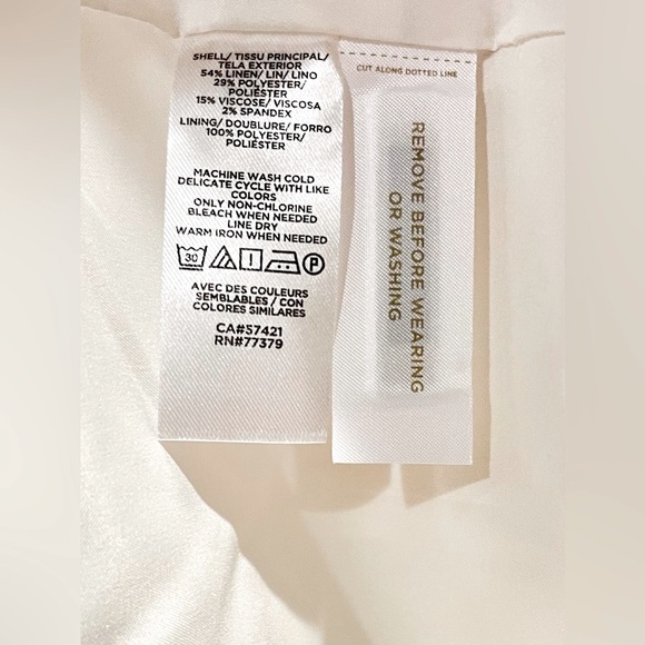 ⭐️ANN TAYLOR⭐️ NEW WITH TAGS - Size ( 8 Petite) Blazer Linen-One Button - Picture 10 of 13